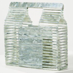 Anthropologie Jamie Acrylic Basket Bag NWT